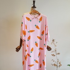 모노타임 여성용 당근 원피스형 잠옷