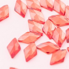네일은재료빨 다이아몬드 네일 평스톤, 12 레드, 30개