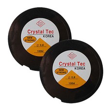 공예용 크리스탈 텍 우레탄줄 0.8mm x 100m, 단일색상, 2개