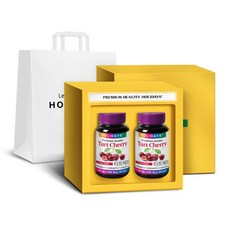 홀리데이즈 미국산 몽모랑시 타트체리 60g x 2p 선물세트 + 쇼핑백, 1세트