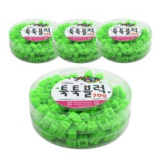 이지피아 툭툭블럭 70g x 4p, 연두