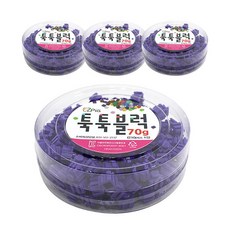 이지피아 툭툭블럭 70g x 4p, 청보라