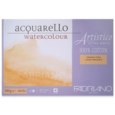 파브리아노 아띠스띠꼬 수채화용 중목 스케치북 305 x 455 mm AR13 cold pressed 20매, 1개