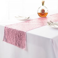 알럽홈 스팽글 컬러 파티 테이블러너, 핑크, 30 x 300 cm