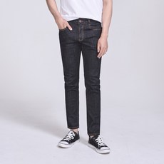 진마니아 남성용 내츄럴 슬림 흑청 스판 스키니진 MJU-659