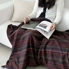 스트라이프담요