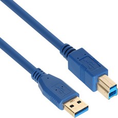 넷메이트 USB 3.0 AM-BM 케이블 블루 NM-UB320BLZ, 1개, 2m