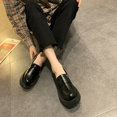 여성용 new 캐주얼 클래식 미들 로퍼
