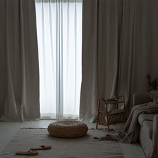 밀리무드 루체르 100% 암막커튼, 안티크화이트
