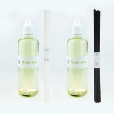 락향 디퓨저리필 105ml x 2p + 발향스틱 10p, 후레쉬레몬