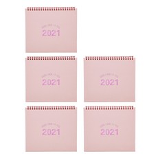 테이블토크 2021 날짜형 캘린더 플래너 프렌즈 팩 5p, Baby pink