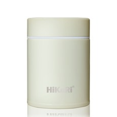 HiKaRi 스텐 보온 도시락통, 아이보리, 200ml