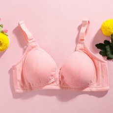 마켓에이 컬러패턴 코튼 버튼 수유브라