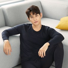 BYC 남성용 실크스킨 플렉서블 내복 상의