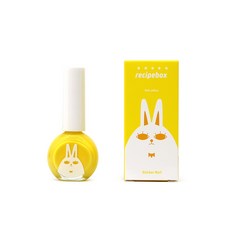 레시피박스 어린이 수성 매니큐어 10ml, 쁘띠옐로우, 1개