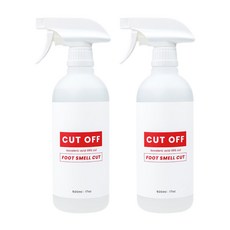 컷오프 풋스멜컷 신발 발냄새 스프레이 본품, 500ml, 2개