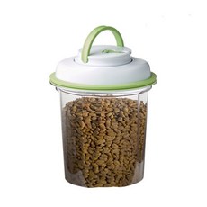 펫프레쉬 스마트 진공 밀폐 반려동물 사료 보관용기, 그린, 3.5L