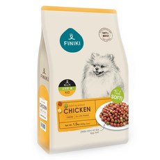 피니키 소프트볼 치킨 강아지 건식사료, 닭, 1.5kg, 1개