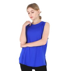 NOKJOK 女款瑜珈皮拉提斯寬鬆無袖背心