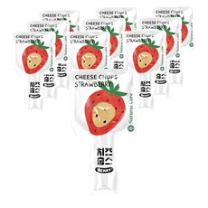네츄럴코어 강아지 치즈 춥스, 딸기맛, 10개
