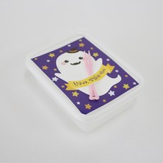 미니 PP내열 3칸 일회용 용기 100p + 캔디홀더 유령 100p + 미니 포크 100p, 1세트
