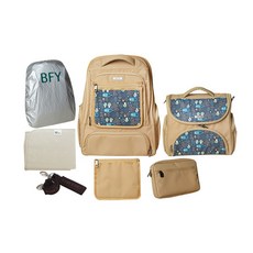 블레싱포 유아용 프리미엄 기저귀 가방 세트, 데이브 애니가든