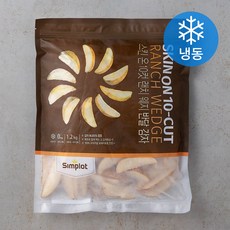 심플로트 렌치 웨지 반달 감자튀김 (냉동), 1200g, 1개