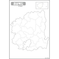 지도닷컴 우리나라 도별 백지도 경상북도 코팅형 중, 1개