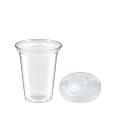 테이크아웃 아이스컵 92mm 490ml + 평뚜껑 세트, 1개입, 500개