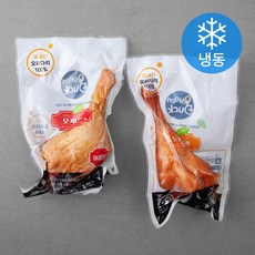 퀸덕 BIG BITE 오키더키 매콤맛 220g + 순한맛 220g (냉동), 1세트