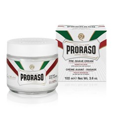 프로라소 프리 쉐이브 크림 센서티브 그린티, 100ml, 1개