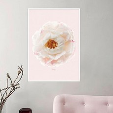 봄날프로젝트 캔버스 포스터 모란꽃 베이비핑크
