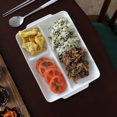 국산도자기식판