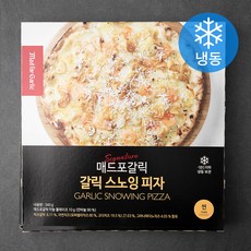 매드포갈릭 갈릭 스노잉 피자 씬 (냉동), 350g, 1개
