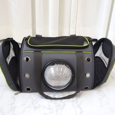  유앤펫 반려동물 방수 이동가방, 그린 