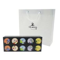 아빠랑 발효 곡물당으로 만든 과일잼 미니 10종 세트, 30g, 1세트