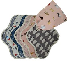 위즐리 임산부 면 무방수 생리대 중형 25cm 6종 + 파우치 세트, 1세트
