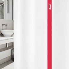 디자인수풀 북유럽 스타일 샤워커튼 S 1520 x 1880 mm sc902 + 플라스틱 고리 + 화이트봉, 1세트