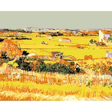 모모픽스페인팅 DIY 명화 그리기 세트 40 x 50 cm, 고흐 추수