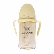 아키움 2세대 프리미엄 PPSU 빨대컵 260ml, 레몬, 1개