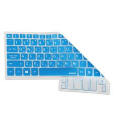 파인피아 노트북 플러스 2 NT550XDZ-GD7AG용 문자 키스킨, BLUE, 1개