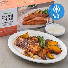 프레시지 연어 크림 스테이크 (냉동), 433g, 1개