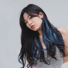 디엠더블유코리아 트로피칼 컬러 붙임머리피스, 혼합색상, 1개