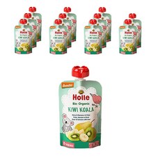 홀레 유기농 이유식 퓨레 키위 코알라, 배 + 바나나 + 키위, 12개, 100g