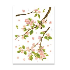 인테리어 꽃 포인트 스티커, 벚꽃