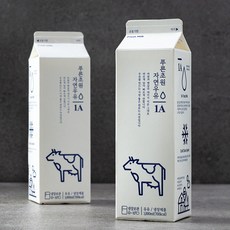 부산우유 푸른초원 자연우유 1A, 1000ml, 2팩