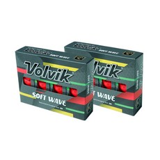 볼빅 NEW 비비드 소프트 웨이브 무광 골프공 정품 3피스 24p, 루비, 2세트