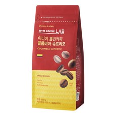 이디야 콜롬비아 슈프리모 홀빈커피, 홀빈, 200g, 1개