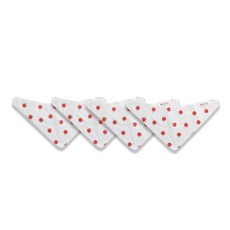 ggoom duboo 四季適用紅蘋果印花圍兜4件組