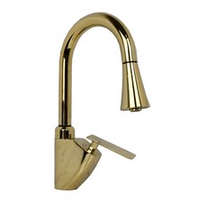 프리미엄 이글 측면원홀 주방 거위목 수전 골드, 1개